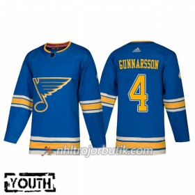 Barn Ishockey St. Louis Blues Tröja Carl Gunnarsson 4 Alternate Adidas 2018-19 Authentic
